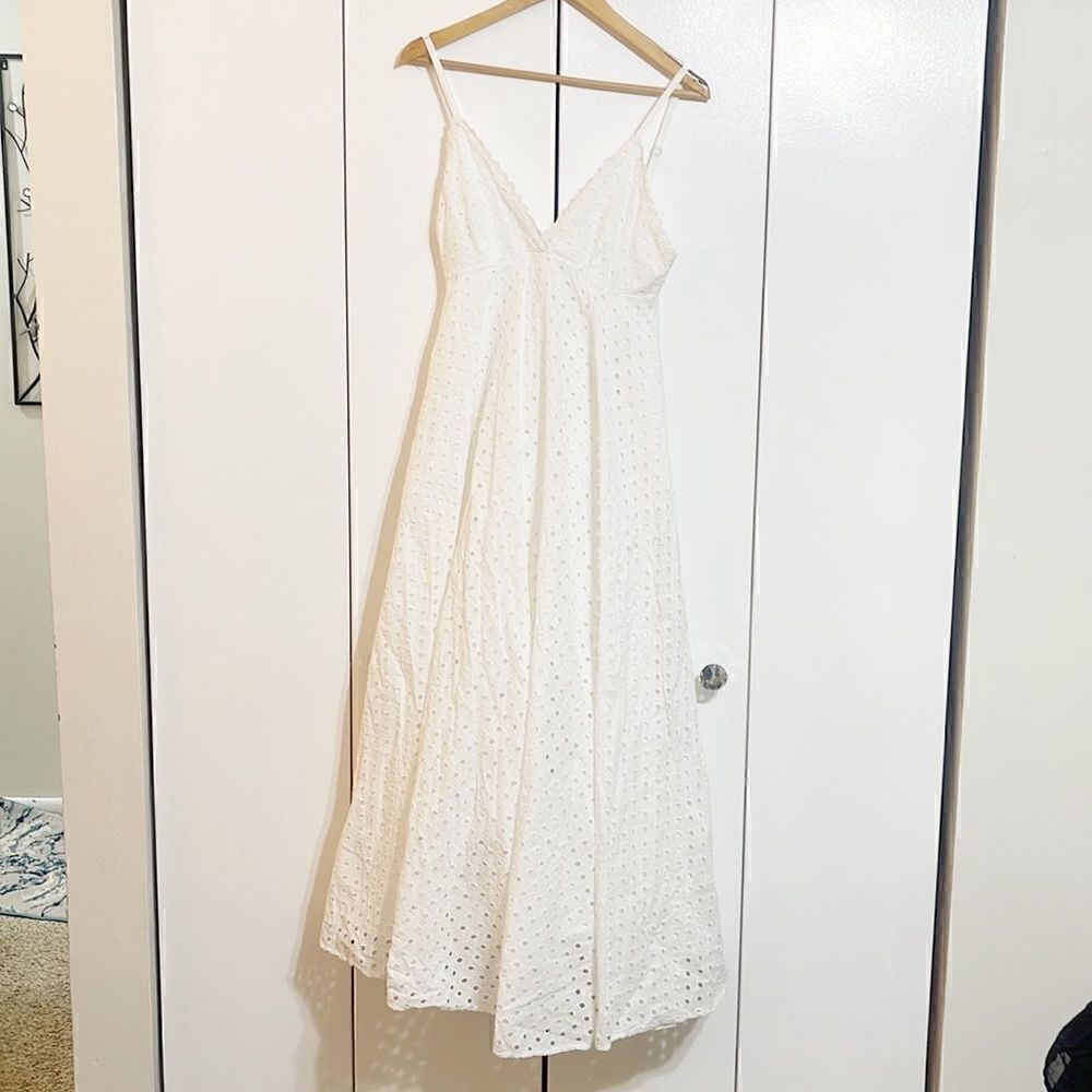 Anthropologie Forever That Girl Eyelet Maxi Dress Size S/P - Picture 7 of 9